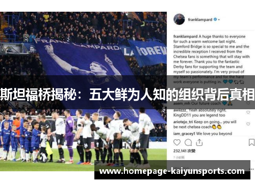斯坦福桥揭秘：五大鲜为人知的组织背后真相