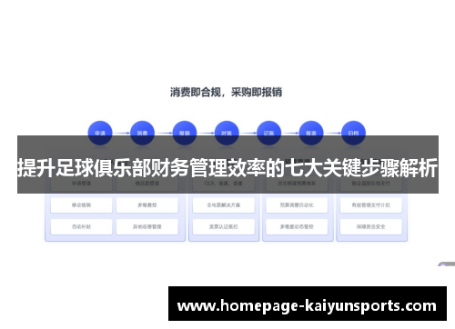 提升足球俱乐部财务管理效率的七大关键步骤解析